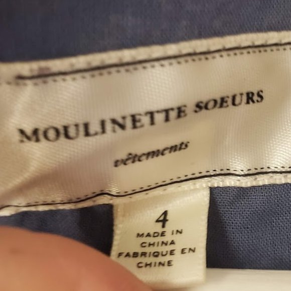 Moulinette Soeurs Reed Blue Green Gingham Dress - Picture 9 of 9